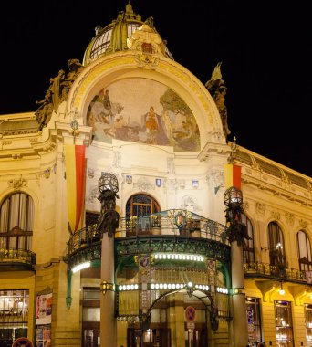 Prag şehir eski kasaba meydanında