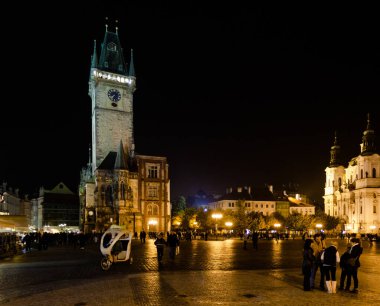 Prag şehir eski kasaba meydanında