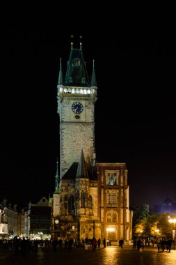 Prag şehir eski kasaba meydanında