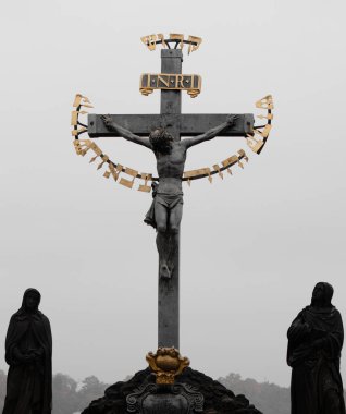 Prag şehir eski kasaba meydanında