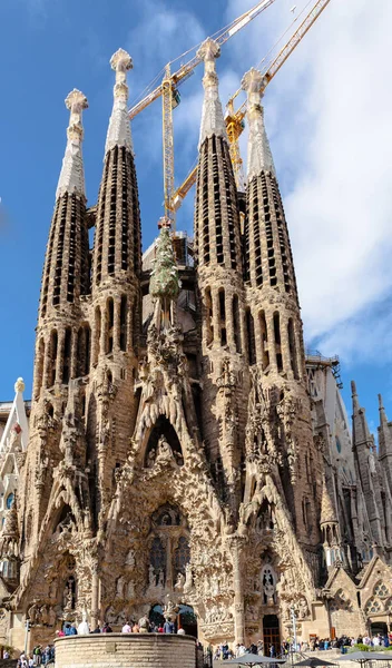 Katedra Sagrada Familia Barcelonie Hiszpania — Zdjęcie stockowe