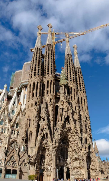 Собор Святого Семейства Барселоне Испания — стоковое фото