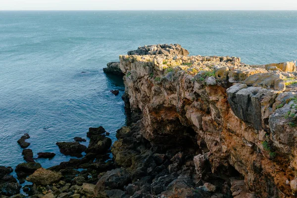 Meereswellen Mit Felsen Und Steinen Naturlandschaft — Stockfoto