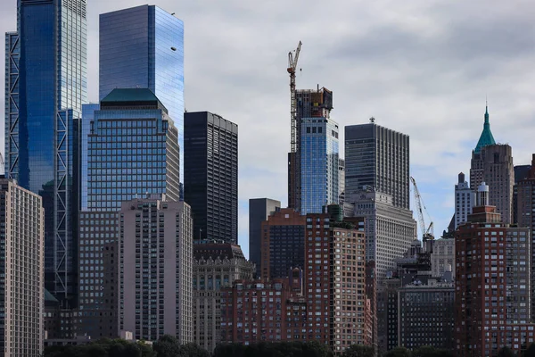 Wieżowce Centrum Manhattanu Nowy Jork — Zdjęcie stockowe