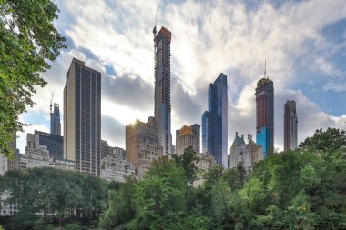 Midtown Manhattan 'daki gökdelenler, şehir merkezi, New York City