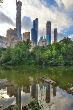 Midtown Manhattan 'daki gökdelenler, şehir merkezi, New York City