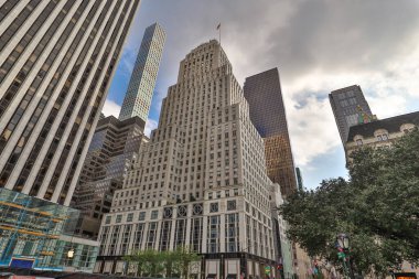 Midtown Manhattan 'daki gökdelenler, şehir merkezi, New York City