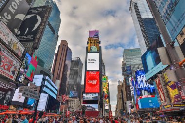 Midtown Manhattan 'daki gökdelenler, şehir merkezi, New York City