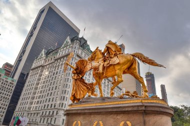 Midtown Manhattan 'daki gökdelenler, şehir merkezi, New York City