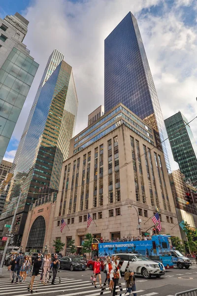 Skyscrapers Midtown Manhattan Downtown New York City — Stock Photo, Image