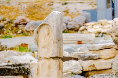 Atina Akropolü 'ndeki Antik Tapınak Parthenon, cephe