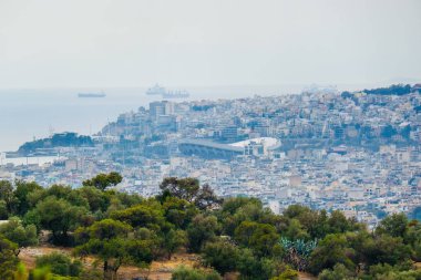 Akropolis 'ten Plaka ve Monastiraki bölgeleri ve Lycabettus Dağı manzarası