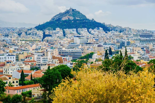 Blick Von Der Akropolis Auf Die Bezirke Plaka Und Monastiraki — Stockfoto