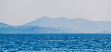 Açık mavi deniz manzarası, doğal manzara, Yunanistan