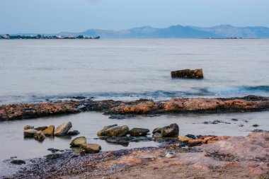 Açık mavi deniz manzarası, doğal manzara, Yunanistan