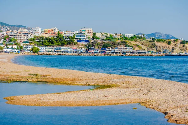 Het Strand Haven Van Rafina Attica Griekenland — Stockfoto