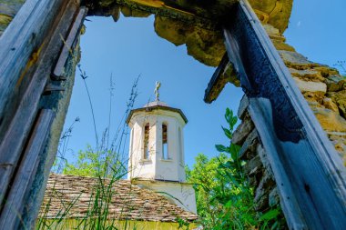 Bulgaristan 'ın Rodop dağlarındaki Leshten Dağı köyü