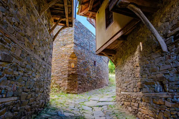Mountain Village Kovachevitsa Old Traditional Bulgarian House Ancient Architecture — Stock Photo, Image