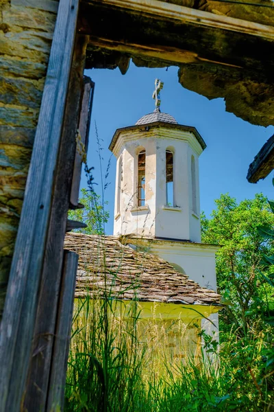 Village Montagne Leshten Dans Les Montagnes Rhodopes Bulgarie — Photo