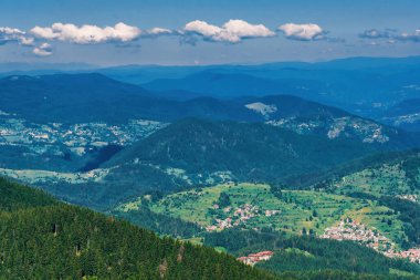 Bulgaristan 'daki Rodop dağlarının güzel manzarası