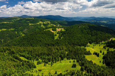 Bulgaristan 'daki Rodop dağlarının güzel manzarası