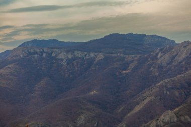 Bulgaristan 'daki Rodop dağlarının güzel manzarası