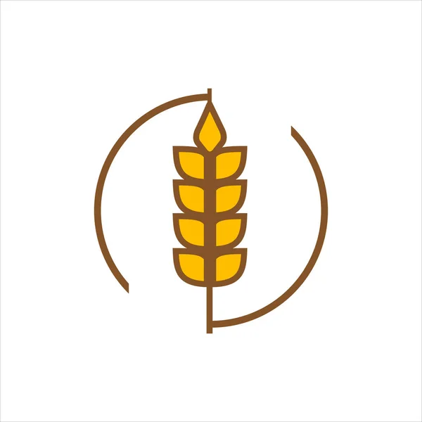 Projeto Ícone Agricultura Elemento Projeto Logotipo Ícone Trigo — Vetor de Stock