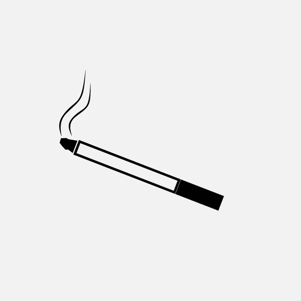 Smoking Cigarette Icon Flat Design Style Eps — Stock Vector