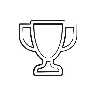 kupa ikonu vektör illüstrasyon tasarımı