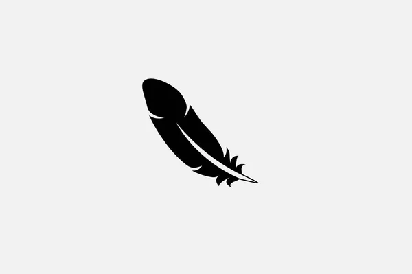 羽のアイコンベクトルイラスト — ストックベクタ