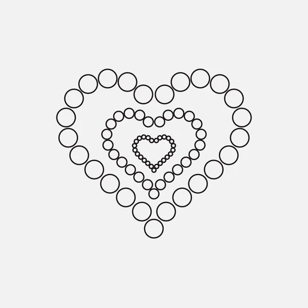 Heart Shape Icon Vector Illustration Design — Stock Vector