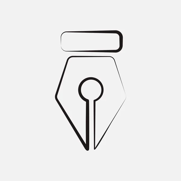 Εικονίδιο Στυλό Pin Εικονόγραμμα Σύμβολο Διάνυσμα — Διανυσματικό Αρχείο