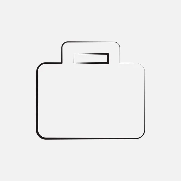 ブリーフケースのアイコン ハンドバッグのフラットイラストベクトルアイコン用Webデザイン — ストックベクタ
