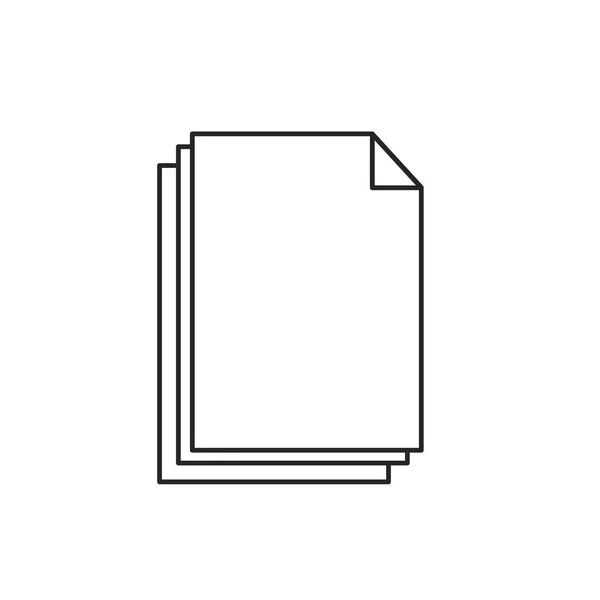 Ilustrace Vektoru Ikony Dokumentu — Stockový vektor