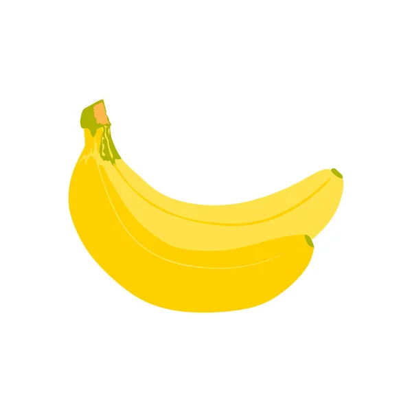 Plátano Icono Vector Amarillo — Vector de stock
