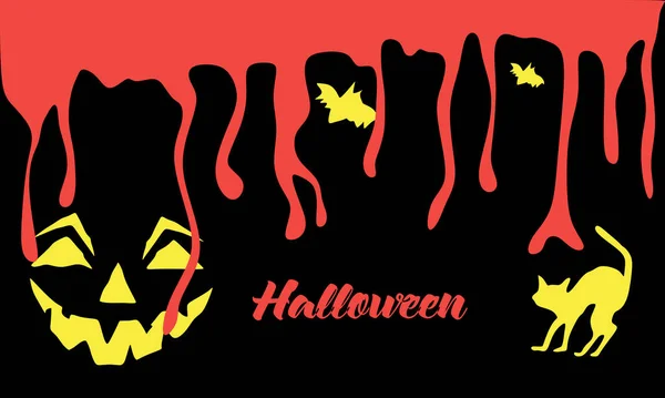 Auf Halloween Eingestellt Vektorillustration Für Plakate Banner Flyer Und Poster — Stockvektor