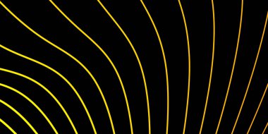 Altın dalgada soyut siyah arkaplan. Afişler, el ilanları ve sunumlar için vektör illüstrasyonu. Vektör Eps10