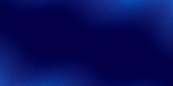 抽象波青の背景 青い背景に青い線の波の質感 ベクターイラスト — ストックベクタ