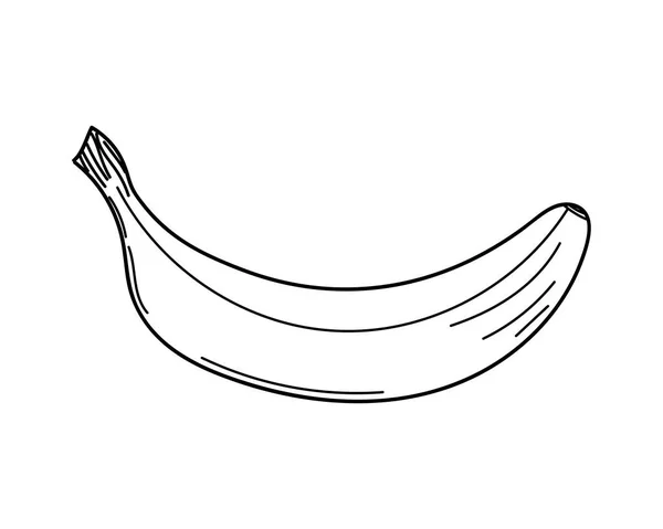 Banan Ikona Wektor Ilustracja Grafika Projekt — Wektor stockowy