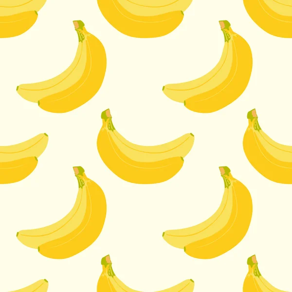 Patrón Sin Costuras Con Plátanos Ilustración Vectorial — Vector de stock