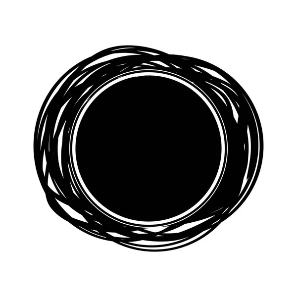 Černá Grafická Barva Záplaty Tahy Štětcem — Stockový vektor