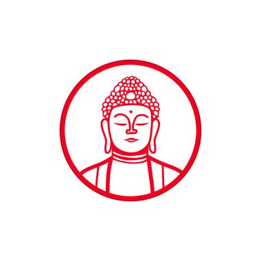 Buddha sembolü illüstrasyon, eps 8 dosyası, düzenlenmesi kolay