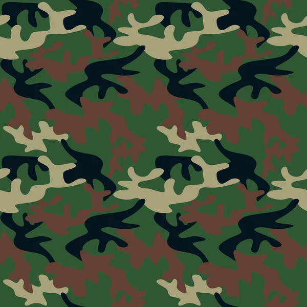 Camouflage Textur Nahtlose Muster Abstrakter Moderner Militärischer Camouflage Hintergrund Für — Stockvektor