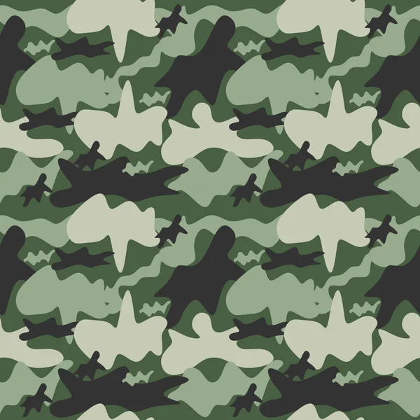 Camouflage Textur Nahtlose Muster Abstrakter Moderner Militärischer Camouflage Hintergrund Für — Stockvektor