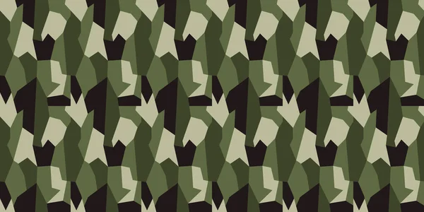 Camouflage Textuur Naadloze Achtergrond Naadloos Camouflage Patroon Vector — Stockvector