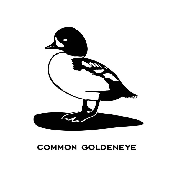 Звичайний Логотип Золотистого Кольору Ізольований Білому Тлі Знак Птаха Типовий — стоковий вектор