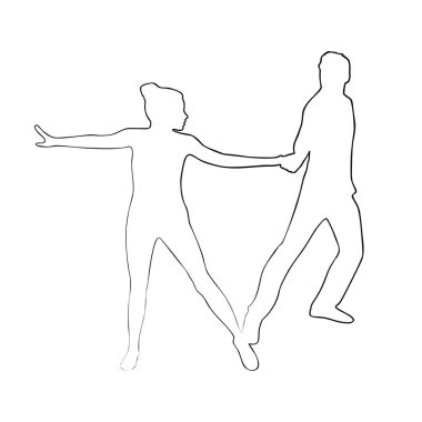 Dans esintisinin durmaksızın çizimi