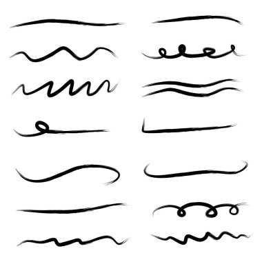 El çizimi elementler. vektör illüstrasyonu