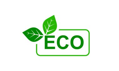 Çevre dostu logo şablon vektör simgesi
