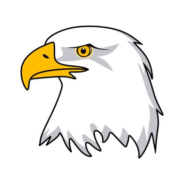 Kartal başlı maskotu logo oyunu ya da e-spor için. Kartal işareti vektörü ep10